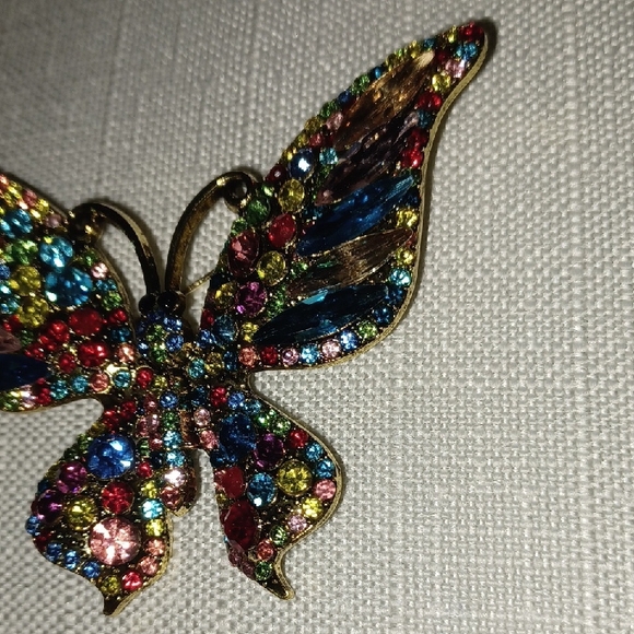 Multicolor Butterfly Brooch - Picture 2 of 6